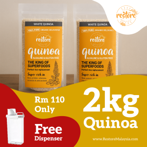 2kg quinoa FREE dispenser